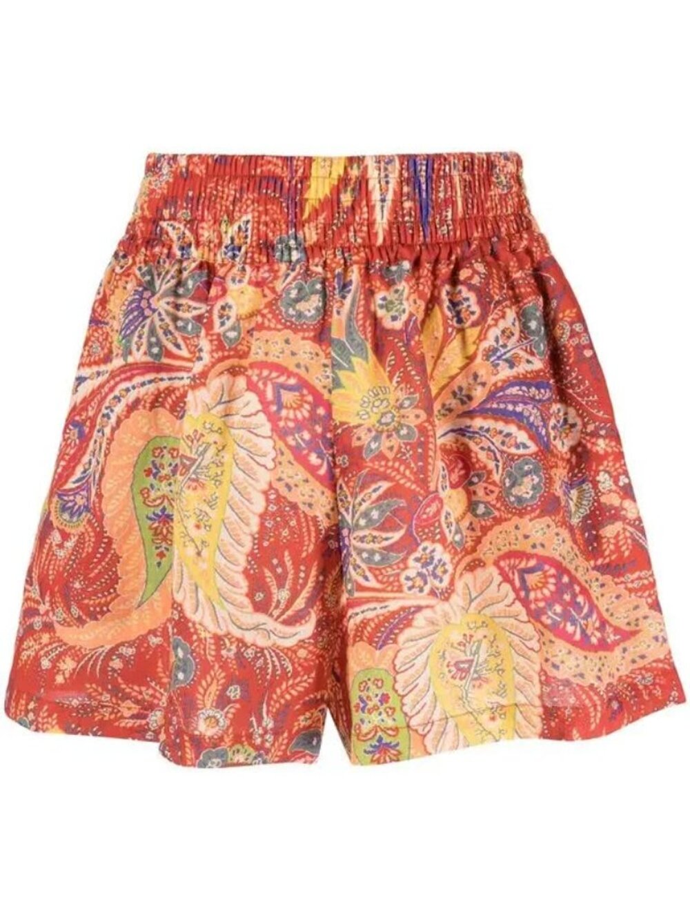 Etro Milano Women's Paisley Print High-Waisted Shorts Size 42 / Small / 6